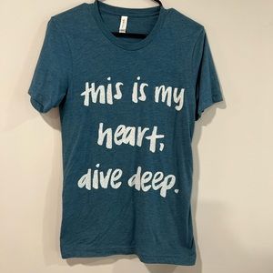 Andrew Belle Men’s Tshirt Blue Quote
